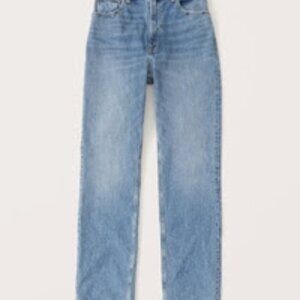 Abercrombie 90s Ultra High Rise Straight Jeans